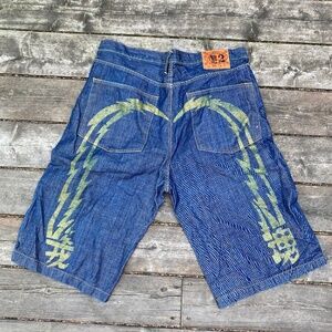 Vintage Evisu Diacock Jean Shorts Size 38